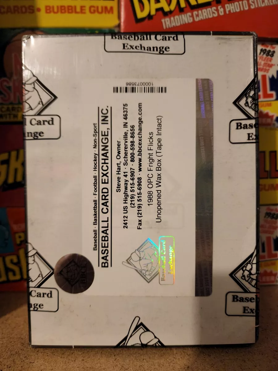 1988 OPC O-Pee-Chee Fright Flicks Cards Sealed Wax Box 48 Packs