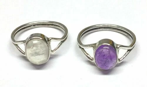 Anelli di lusso blu di pietra principale ametista