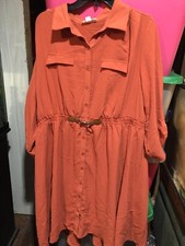 Indigo Rose Womens Coral Dress Size 2X