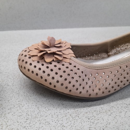 Rieker Ladies Shoes Low Wedge Flats Grey Comfort Perforated EU 37 UK 4 - Zdjęcie 5 z 21