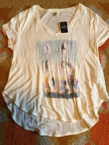 Hollister V-neck Boyfriend Knit Moon 
