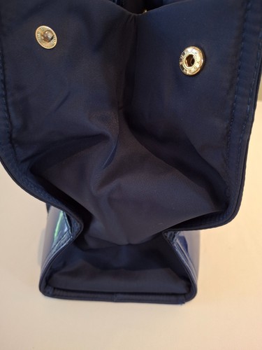 Tory Burch, Ella navy nylon/patent leather tote bag, 34 x 24cm, good condition - Picture 5 of 11