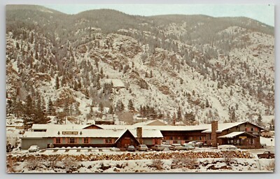 Georgetown COLORADO - MOTOR INN & ALPINE RESTRANT Center Of Ski Country POSTCARD