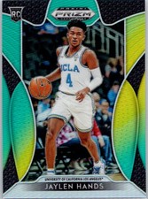 2019 Panini Prizm DP Green and Yellow #58 Jaylen Hands #/249 RC UCLA