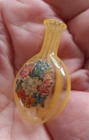 ANTIQUE  GLASS SCENT BOTTLE  GEORGIAN / VICTORIAN  NAILSEA STYLE