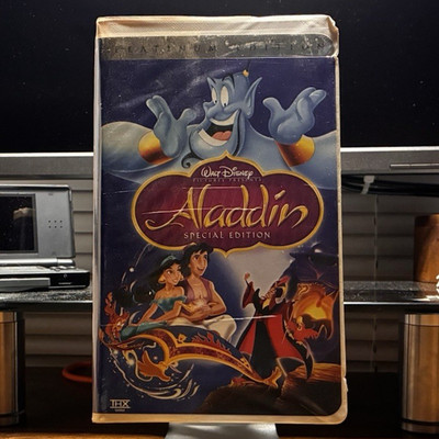 Walt Disney Home Video Aladdin VHS NTSC Special Platinum Edition Restored Music