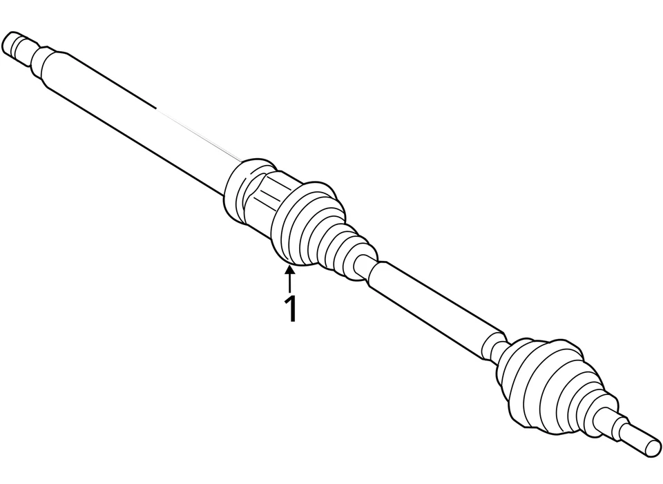 Ford Fusion 2013-2020 eje conductor delantero CV C/V KVJGF Foto 3 de 3