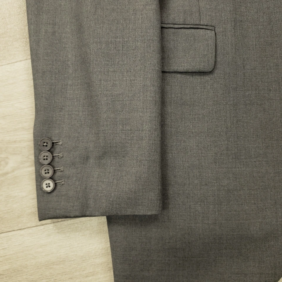 Abrigo Charles Tyrwhitt Sportg Para Hombre 40R Calce Ajustado Lana Dos Botones Puños de Cirujano Foto 4 de 4