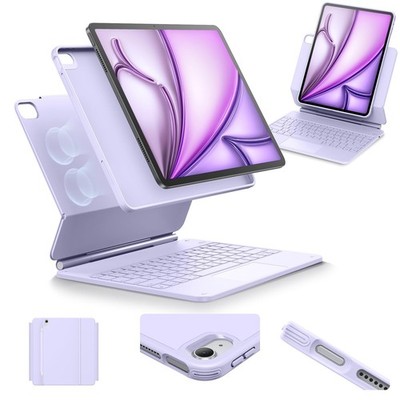 ESR Rebound 360 Keyboard Case for iPad Air 13'' M4/M3/M2 with Trackpad Purple