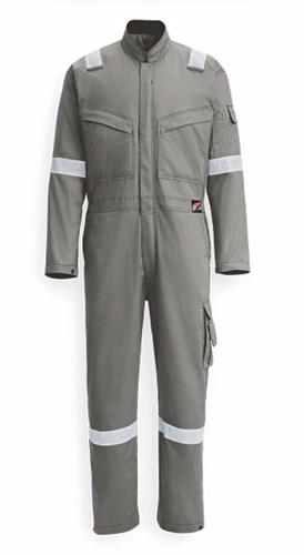 Red Wing Unisex FR Coverall Gray Cotton Canvas Workwear Reflective Pockets - product listing photo