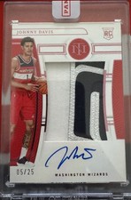 2022 National Treasures #136 Johnny Davis Pink Auto RPA ROOKIE #/25