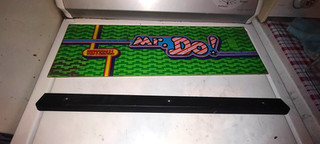 universal mr. do arcade plexi marquee with top bracket #2