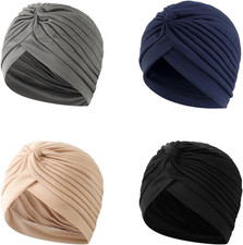 4 Pezzi Cappello Turbante, Morbidi,Per Donne Con Perdita Di Capelli