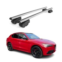 DachträGer GrundtäGer FüR Alfa Romeo Stelvio 2017-2026 75Kg Alu Silber 2 Tlg
