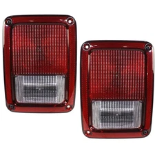 2Pc Tail Light Set For 2007-2018 Jeep Wrangler Left and Right Tail Lamps Pair