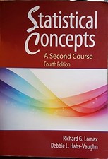 Statistical Concepts by Lomax, Richard G.