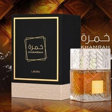 Lattafa Perfumes Khamrah for Unisex Eau de Parfum Spray, 3.4 Ounce -New in box