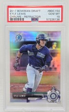 2017 Bowman Chrome Refractor KYLE LEWIS RC CARD PSA 10 GEM MINT