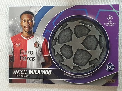 Antoni Milambo Rookie Starball Relic Topps UCC Flagship 2023/24 - Feyenoord