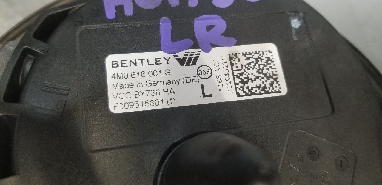 17 BENTLEY BENTAYGA AIR SUSPENSION SHOCK STRUT REAR LEFT DRIVER 4M0616001S
