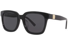 MCM MCM610SA 001 Sunglasses Women's Black/Grey Lenses Rectangle Shape 56mm