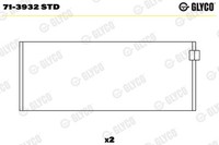 Pleuellager Glyco 71-3932 STD FüR 3B2 8D2 VW Passat ATW Audi B5 A4 3B5 8D5 Avant