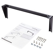 StarTech 1U 19in Steel Vertical Wall Mount Equipment Rack Bracket - Black