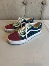 VANS Old Skool Multi-Colored Varied Width Stripes Color Block Men 10 500714