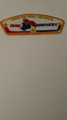 BSA, Dan Beard Council, Ohio-Kentucky, T5a, DYL Border, 3 Stars in Map, TL, PB