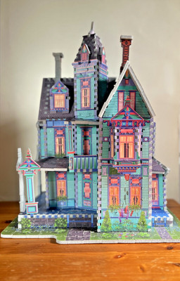 Gorgeous PUZZ 3D Victorian Mansion House 700 pc Puzzle COMPLETE Wrebbit Puzz3D