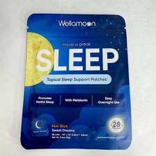 Wellamoon Sleep Support Single Pack Of 28 Patches Melatonin EXP:9/17/26
