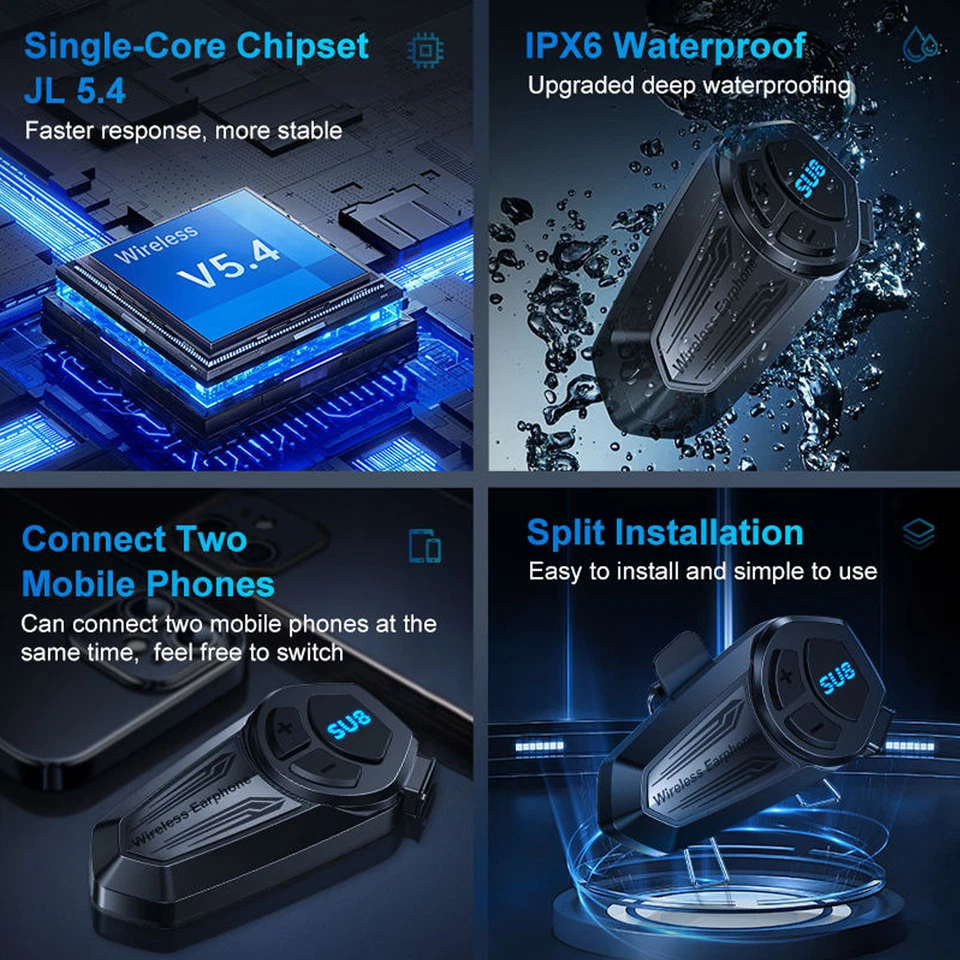 DOT Bluetooth Modular Motorcycle Helmet,Flip Up Full Face Integrated Helmet B02 - Imagem 2 de 4