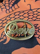 DAVE Solid Brass Belt Buckle Taiwan NO. 4074