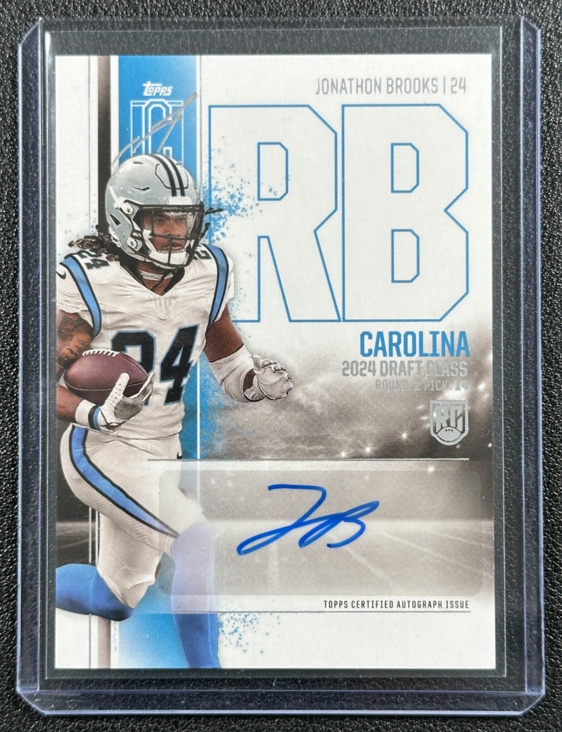 Jonathon Brooks Topps Signature Class Rookie Class Autograph Variation #RCAJB Base