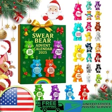 Swear Bear Advent Calendar 2025, 24 Days Funny Christmas Countdown Calendar Gift
