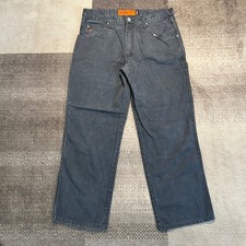 Jesse James Workwear 12oz Canvas Utility Carpenter Pants Black Men 34x30