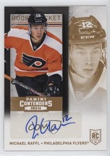 2013-14 Playoff Contenders Rookie Ticket Variation Gold Michael Raffl Auto 1e8j