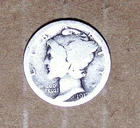 1917  P     MERCURY  SILVER   ACTUAL  COIN                           90515216-06