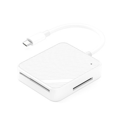 M2/SD/XD/SM Card Reader for iPhone iPad Game Camera SD Card Viewer W/ 4-Slot