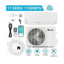 Zokop Split Type Air Conditioner 11500BTU/17SEER2 230V 1170W Indoor & Outdoor