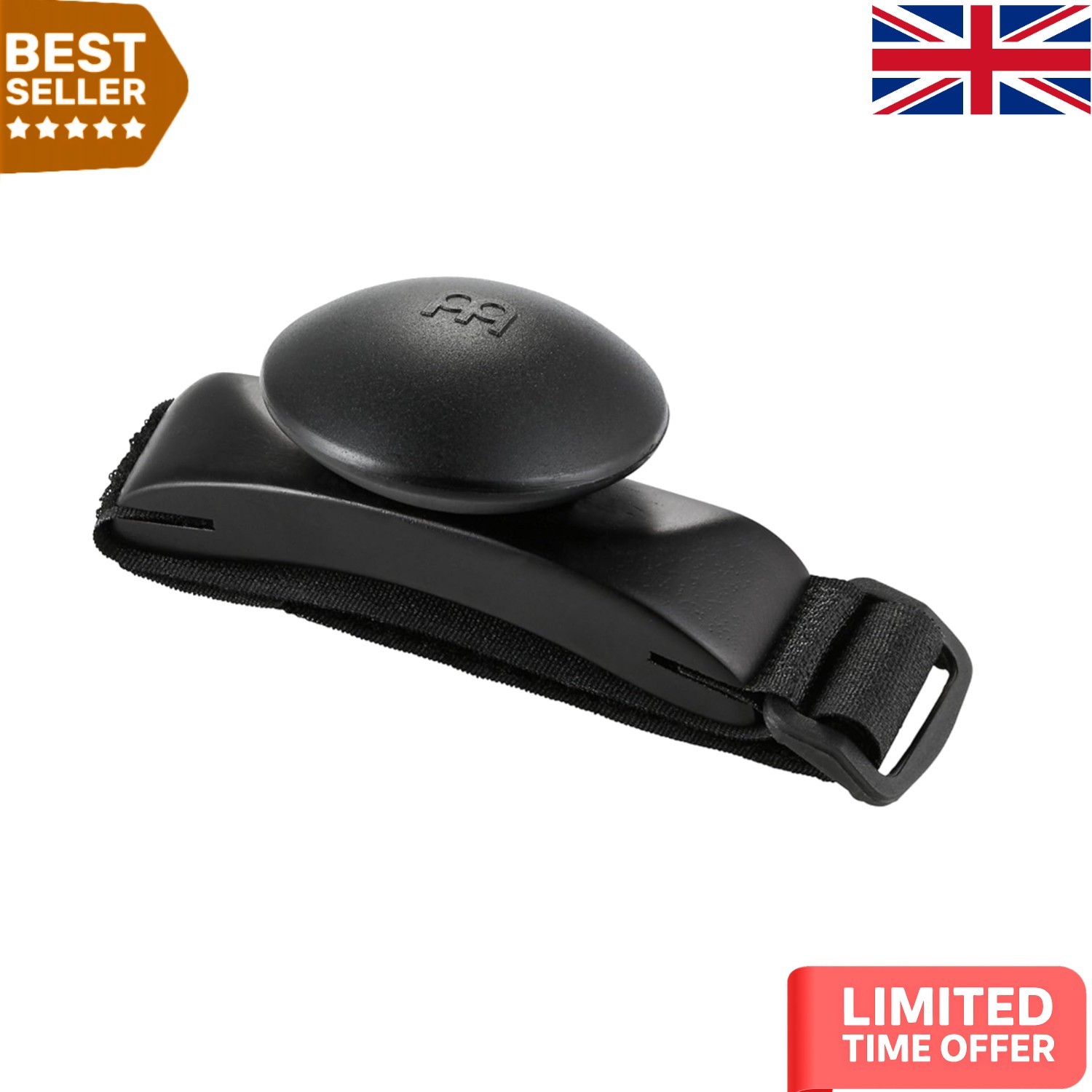 Compact and Lightweight Meinl Foot Shaker - Shiny Black Finish for Performance