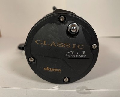 Okuma Fishing Reel Classic Pro Graphite Trolling Reel Black Fishing Reel