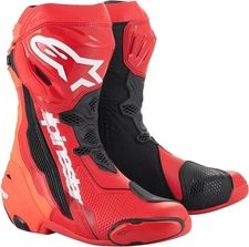 ALPINESTARS SUPERTECH R BOOTS - RED - SIZE 9 - 3401-1112