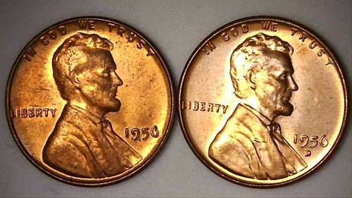 1956-P Lincoln Wheat Cent — photo from another recent sale