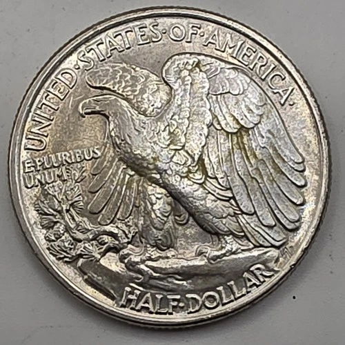 1943  50C SILVER (BU) Walking Liberty Half Dollar.  GREAT WAY TO BUY SILVER