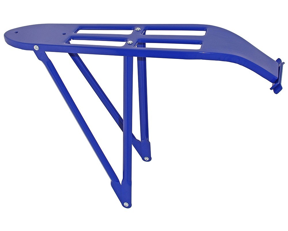 Bicycle Rear Carrier Steel Bike Rack Heavy Duty Carrier Blue.