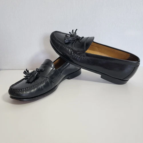 Mocassino Cole Haan NikeAir nero in pelle con nappa pizzicata C06587 da uomo taglia 9 5