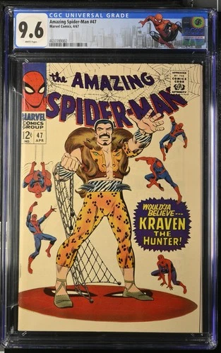 Amazing Spider-Man #47 Kraven CGC 9.6 White Pages Custom Label