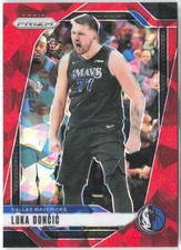 2024-25 Panini Basketball Prizm Luka Doncic Ruby Wave #89 Dallas Mavericks