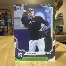 2026 Topps Now Road to Opening Day #OD-21 Aaron Judge Green Foil /99 Yankees